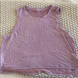 Lululemon Train to be Tank pink taupe medium